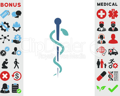 BiColor Cyan-Blue--medical needle.eps