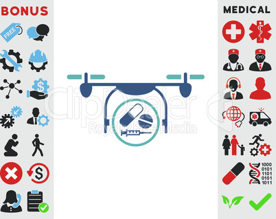 BiColor Cyan-Blue--medication quadcopter.eps