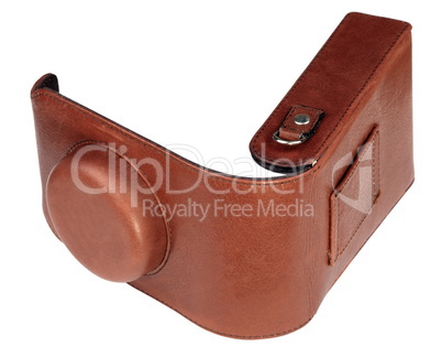 leather photo cover isolated