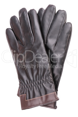 Leather Gloves Isolated