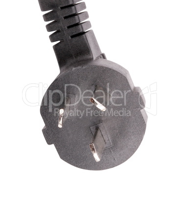 UK Outlet Plug with Cord Isolated