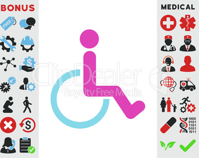BiColor Pink-Blue--disabled person.eps