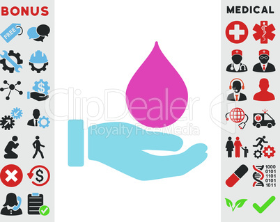 BiColor Pink-Blue--donate blood.eps