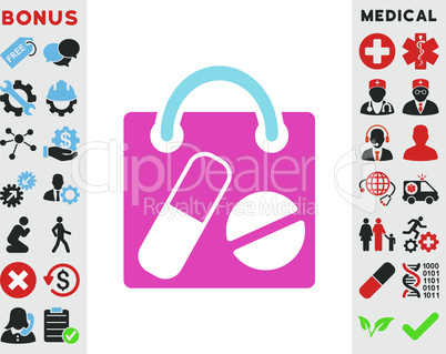 BiColor Pink-Blue--drugs shopping bag.eps