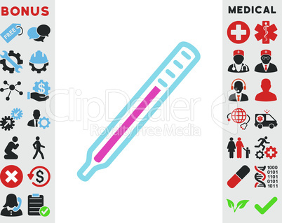 BiColor Pink-Blue--medical thermometer.eps