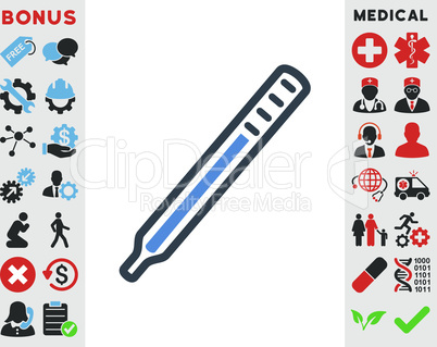 BiColor Smooth Blue--medical thermometer.eps