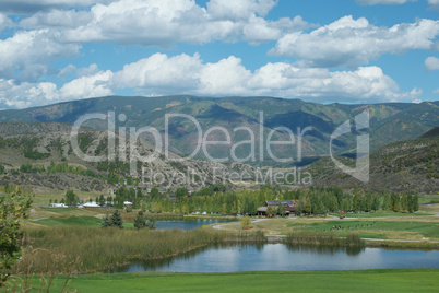 lake near golf course snowmass colorado