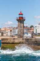 Beautiful lighthouse in Porto