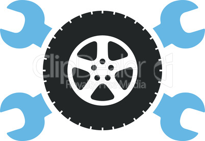 Bicolor Blue-Gray--tire service.eps