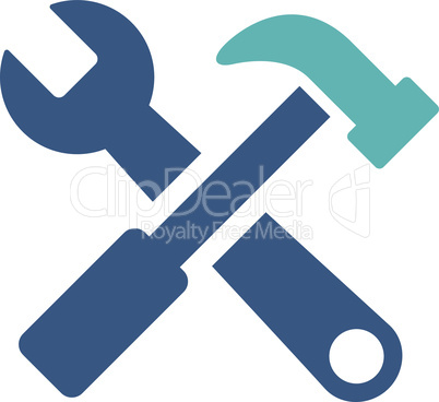 BiColor Cyan-Blue--hammer and wrench v4.eps