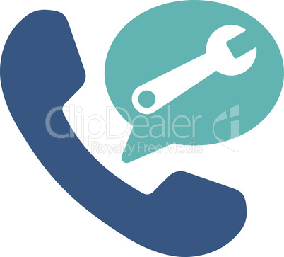 BiColor Cyan-Blue--phone service message.eps