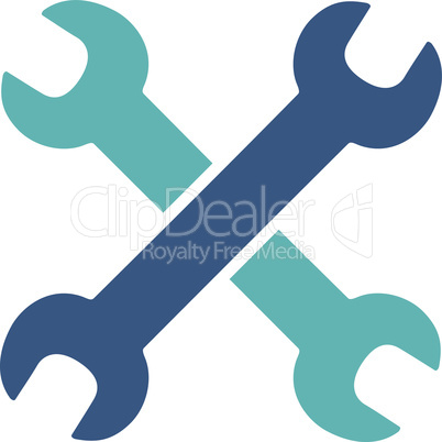 BiColor Cyan-Blue--wrenches.eps