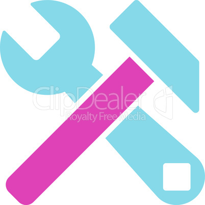 BiColor Pink-Blue--hammer and wrench.eps