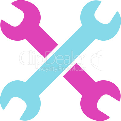 BiColor Pink-Blue--wrenches.eps