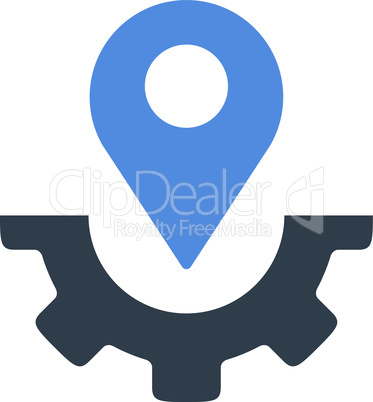 BiColor Smooth Blue--service map marker.eps