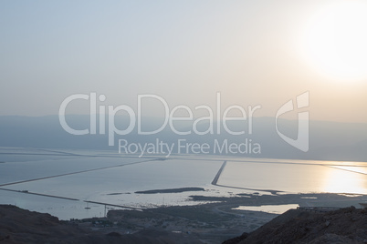 Beautiful coast of the Dead Sea .