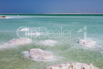 Beautiful coast of the Dead Sea .