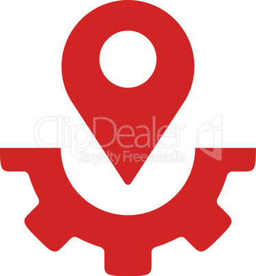Red--service map marker.eps