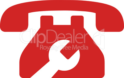 Red--service phone.eps