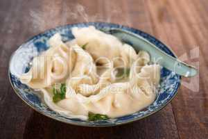 Dumplings soup