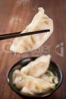 Popular Asian gourmet dumplings soup