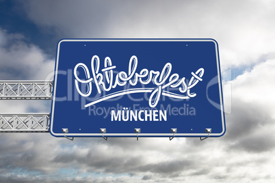 Composite image of oktoberfest graphics