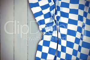 Composite image of blue and white flag