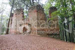 Ruins of the Baroque chapel of Saint Mary Magdalene