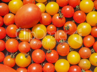 Cherry tomato vegetables background