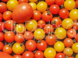 Cherry tomato vegetables background