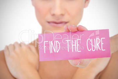 Find the cure against white background with vignette