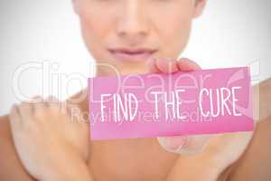 Find the cure against white background with vignette