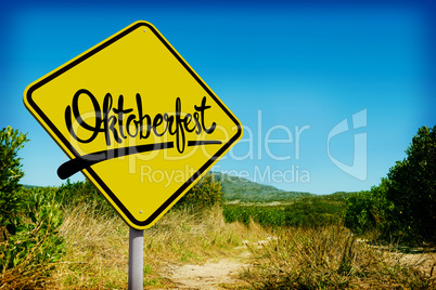 Composite image of oktoberfest graphics