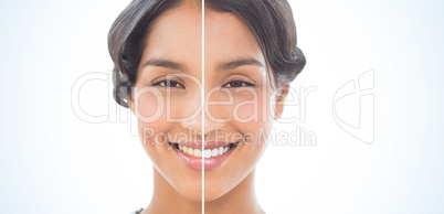 Portrait of beautiful woman smiling