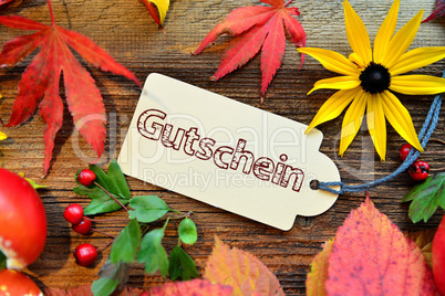 Gutschein Herbst Hintergrund