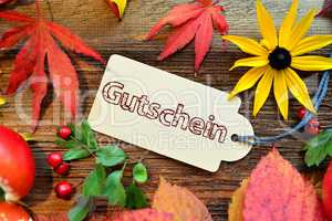 Gutschein Herbst Hintergrund