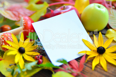 Herbst Hintergrund Blatt papier