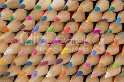 collection of colored cedar wooden pencils.