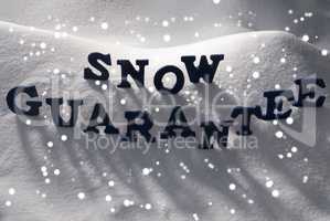 Blue Word Snow Guarantee, Snowflakes