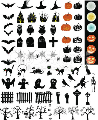 Halloween Elements  Set