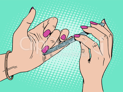 Nail care manicure beauty woman
