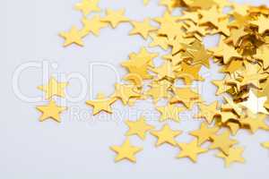 Golden stars as a background for christmas