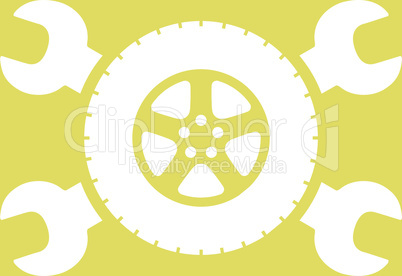 bg-Yellow White--tire service.eps