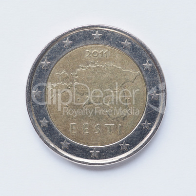 Estonian 2 Euro coin
