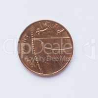 UK 1 penny coin