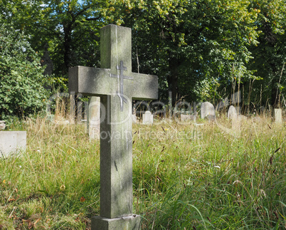 Tombs and crosses at goth cemetery