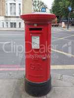 Red mail box in London