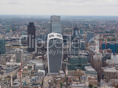 Aerial view of London