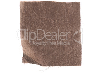 Brown fabric sample