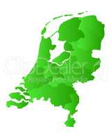 Karte der Niederlande